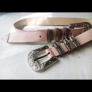 La Moda Ornate Double Western Belt